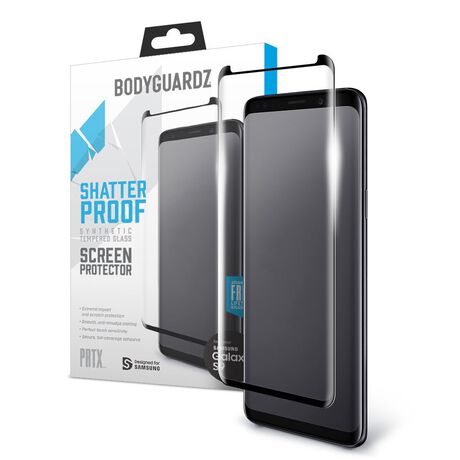 BodyGuardz Crystal Clear Anti-Microbial Screen Protection for Galaxy S9+ UltraTough Clear Screen Protector Cover for Samsung Galaxy S9+ BodyGuardz Crystal Clear Anti-Microbial Screen Protection for Galaxy S9+ UltraTough Clear Screen Protector Cover for Samsung Galaxy S9+